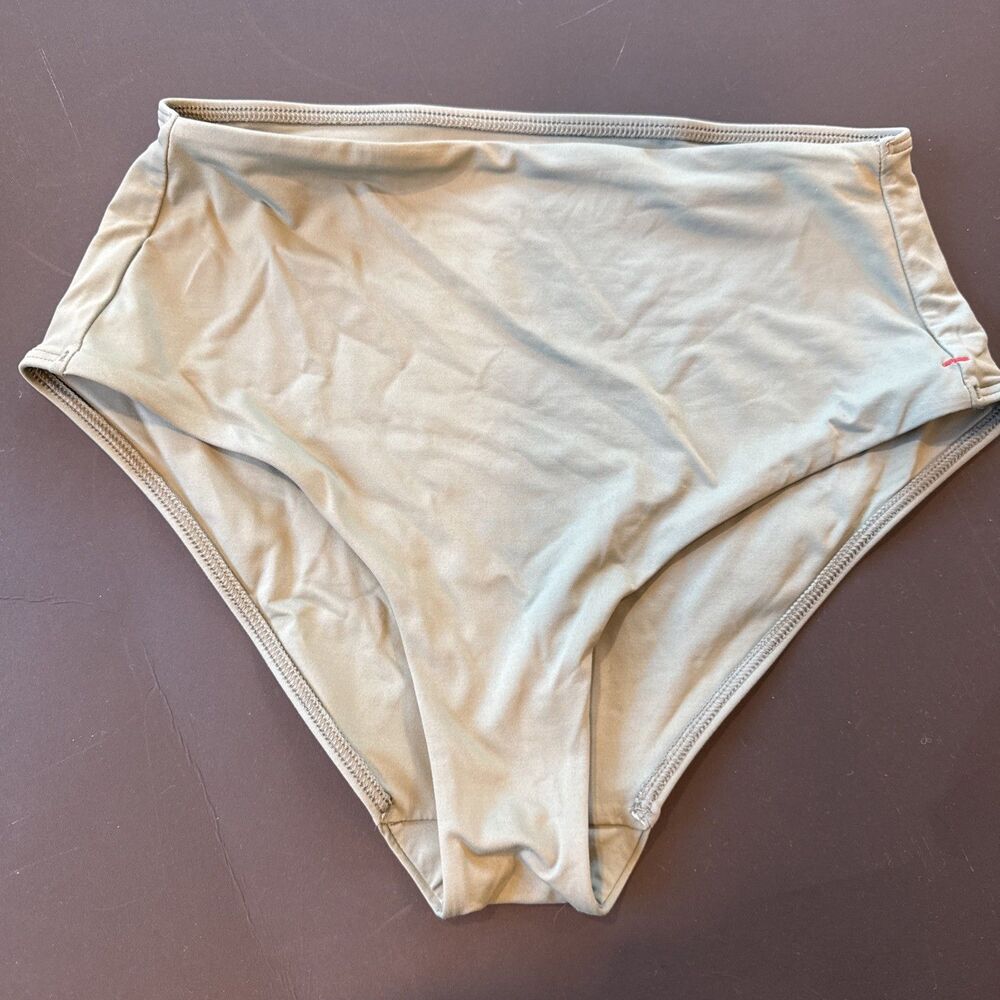 Everlane The High-Rise Hipster Swim Bottom Beech Green size XS excellent